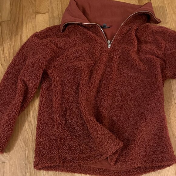 Maroon Quarter Zip Fleece - Picture 1 of 1